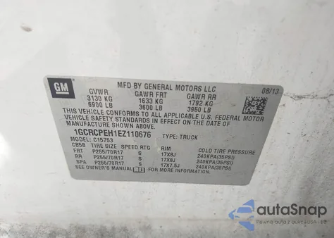 2014 Chevrolet Silverado 1500 Work Truck 1Wt from USA, damaged, VIN 1GCRCPEH1EZ110676